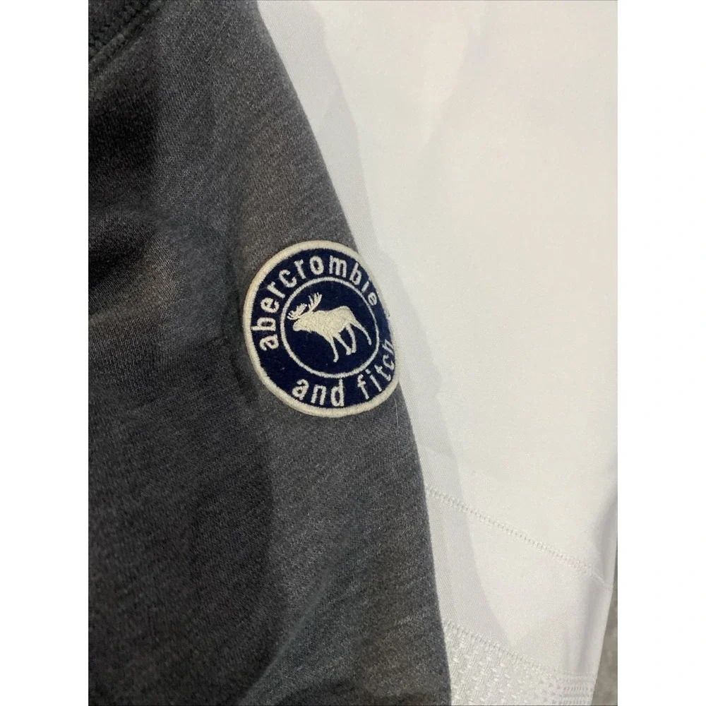 Abercrombie‎ Fitch Kids Size Large Zipper Front Hooded Jacket Gray